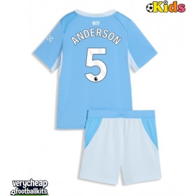 Manchester City Elliot Anderson #5 Replica Home Minikit 2026-27 Short Sleeve (+ pants)